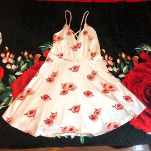Floral white dress